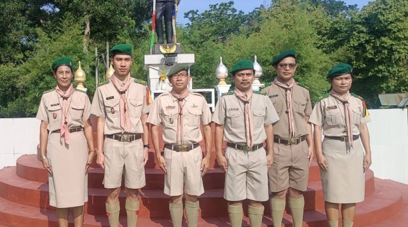 พิธีประดับเครื่องหมายและมอบผ้าผูกคอกิลเวลล์ ให้แก่ผู้บังคับบัญชาลูกเสือที่ผ่านเกณฑ์มาตรฐานของสำนักงานลูกเสือแห่งชาติ